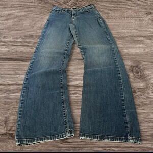 26x30 Blue Bootcut Flared Faded 2000s Jeans Y2K Vintage
